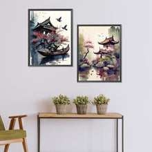 Load image into Gallery viewer, 2pcs Diamond Painting Set - Ink landscape architecture (30*40CM)
