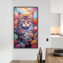 Load image into Gallery viewer, AB Diamond Painting - Full Round - cat cat (40*70CM)
