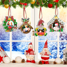 Load image into Gallery viewer, 4PCS Photo Frame Christmas Photo Frame Hanging Diamond Painting Xmas Photo Frame
