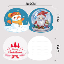 Load image into Gallery viewer, 5/6/8/10/12PCS Special Shape DIY Diamond Painting Card Xmas Tree Xmas Atmosphere
