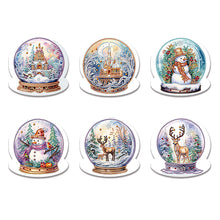 Load image into Gallery viewer, 5/6/8/10/12PCS Special Shape DIY Diamond Painting Card Xmas Tree Xmas Atmosphere
