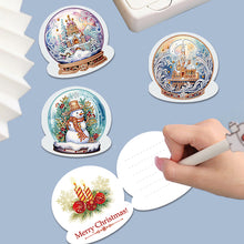 Load image into Gallery viewer, 5/6/8/10/12PCS Special Shape DIY Diamond Painting Card Xmas Tree Xmas Atmosphere
