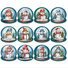 Load image into Gallery viewer, 5/6/8/10/12PCS Special Shape DIY Diamond Painting Card Xmas Tree Xmas Atmosphere
