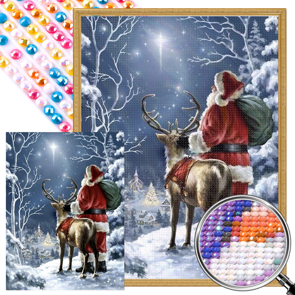 AB Diamond Painting - Full Round - Santa Claus (30*40CM)