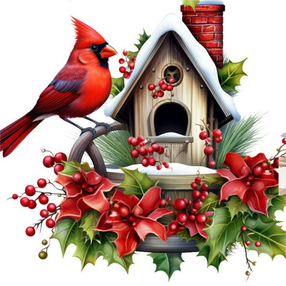 Diamond Painting - Full Round - nordic cardinal (40*40CM)