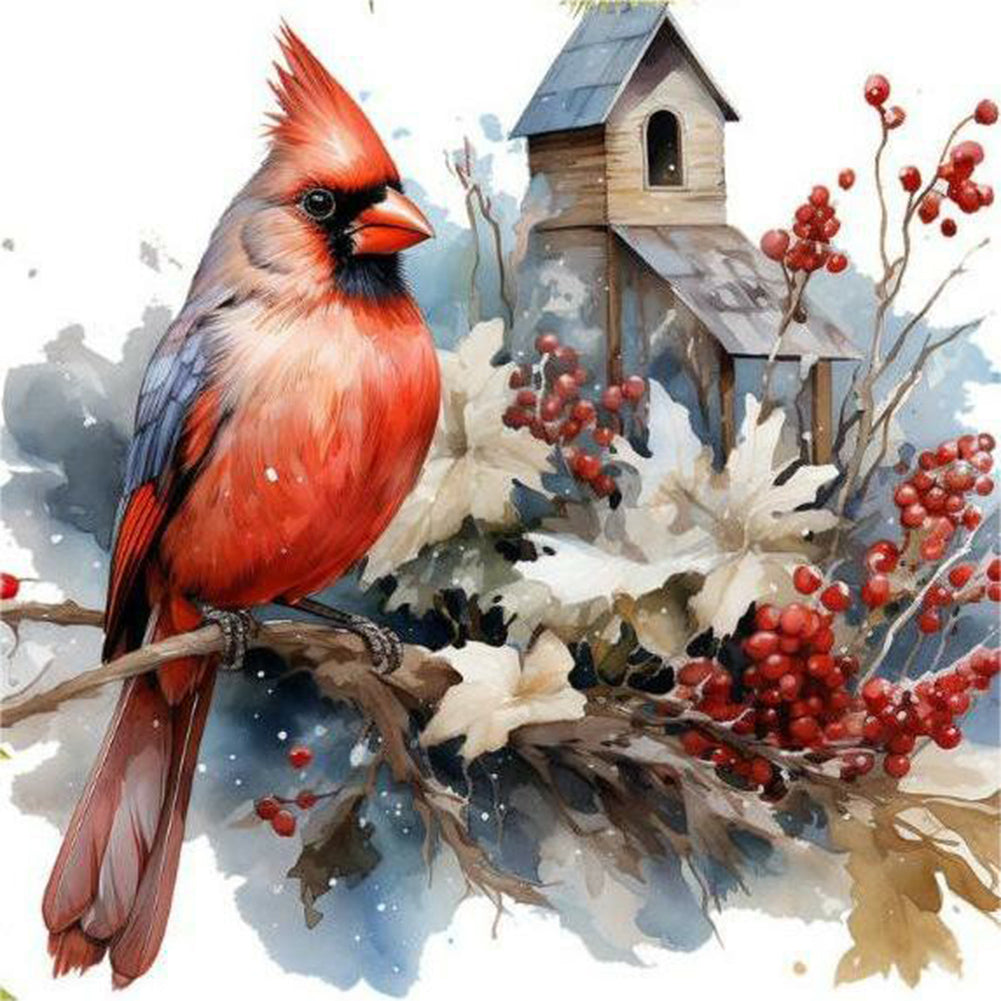 Diamond Painting - Full Round - nordic cardinal (40*40CM)