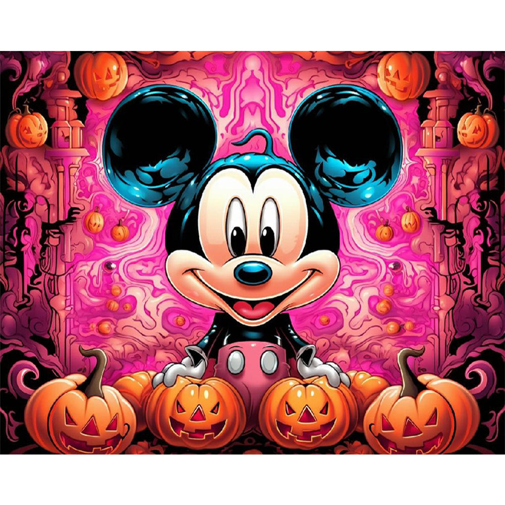 Diamond Painting - Full Round - halloween mickey mouse (50*40CM)