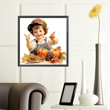Load image into Gallery viewer, Diamond Painting - Full Round - harvest farm kids (40*40CM)
