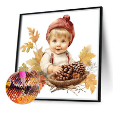 Load image into Gallery viewer, Diamond Painting - Full Round - harvest farm kids (40*40CM)
