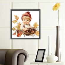Load image into Gallery viewer, Diamond Painting - Full Round - harvest farm kids (40*40CM)
