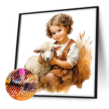 Load image into Gallery viewer, Diamond Painting - Full Round - harvest farm kids (40*40CM)
