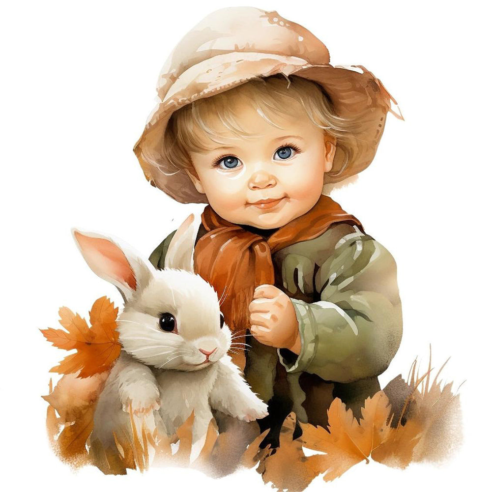 Diamond Painting - Full Round - harvest farm kids (40*40CM)