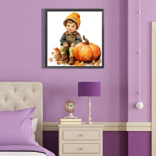 Load image into Gallery viewer, Diamond Painting - Full Round - harvest farm kids (40*40CM)
