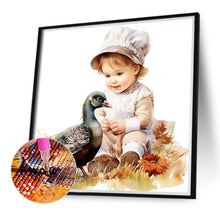 Load image into Gallery viewer, Diamond Painting - Full Round - harvest farm kids (40*40CM)
