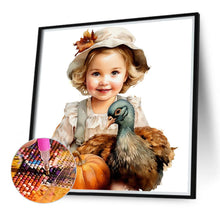 Load image into Gallery viewer, Diamond Painting - Full Round - harvest farm kids (40*40CM)
