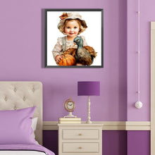 Load image into Gallery viewer, Diamond Painting - Full Round - harvest farm kids (40*40CM)
