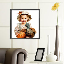 Load image into Gallery viewer, Diamond Painting - Full Round - harvest farm kids (40*40CM)
