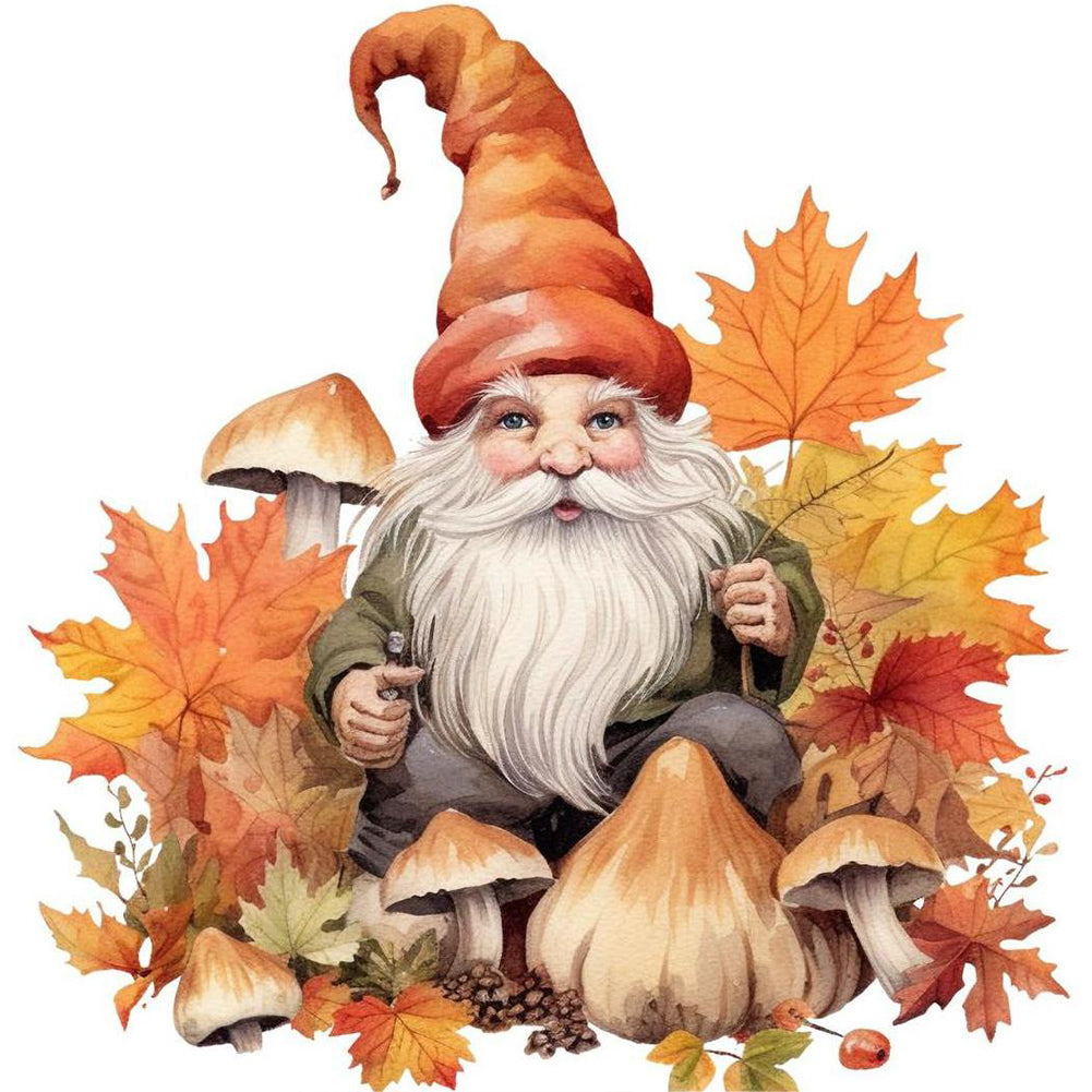Diamond Painting - Full Round - Autumn Mushroom Gnomes (40*40CM)