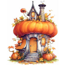 Load image into Gallery viewer, Diamond Painting - Full Round - pumpkin house (40*50CM)

