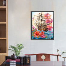Load image into Gallery viewer, Diamond Painting - Full Round - sailboat (40*50CM)
