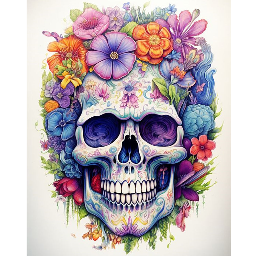 Diamond Painting - Full Round - skull (40*50CM)