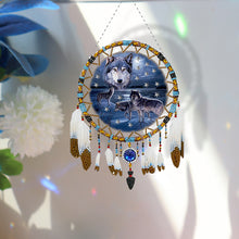 Load image into Gallery viewer, Special Shape 5D Diamond Painting Wolf Diamond Painting Dream Catcher for Adults

