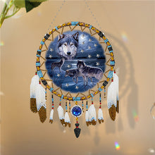Load image into Gallery viewer, Special Shape 5D Diamond Painting Wolf Diamond Painting Dream Catcher for Adults
