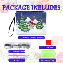 Load image into Gallery viewer, Christmas Special Shape Diamond Art Clutch Bag Snowman Diamond Makeup Bag Santa
