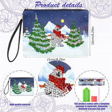 Load image into Gallery viewer, Christmas Special Shape Diamond Art Clutch Bag Snowman Diamond Makeup Bag Santa

