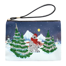 Load image into Gallery viewer, Christmas Special Shape Diamond Art Clutch Bag Snowman Diamond Makeup Bag Santa
