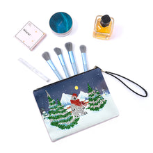 Load image into Gallery viewer, Christmas Special Shape Diamond Art Clutch Bag Snowman Diamond Makeup Bag Santa
