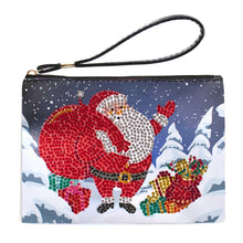 Load image into Gallery viewer, Christmas Special Shape Diamond Art Clutch Bag Snowman Diamond Makeup Bag Santa
