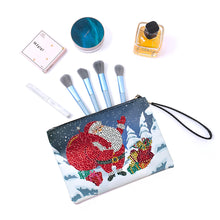 Load image into Gallery viewer, Christmas Special Shape Diamond Art Clutch Bag Snowman Diamond Makeup Bag Santa
