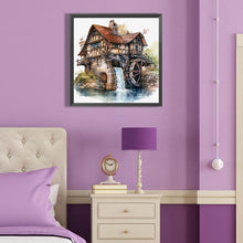 Load image into Gallery viewer, Diamond Painting - Full Round - house by the river (40*40CM)
