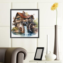 Load image into Gallery viewer, Diamond Painting - Full Round - house by the river (40*40CM)
