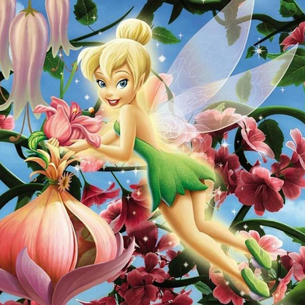 Diamond Painting - Full Round - Disney Wonderful Fairy Tinker Bell (40*40CM)