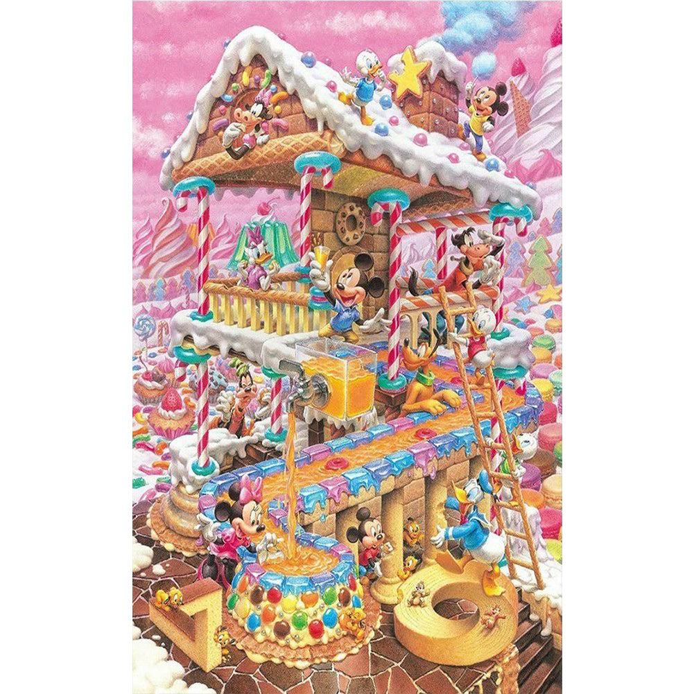 Diamond Painting - Full Round - Mickey's Dream Candy House (30*50CM)