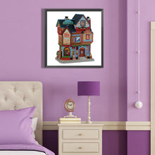 Load image into Gallery viewer, Diamond Painting - Partial Special Shaped - Christmas cottage (40*40CM)
