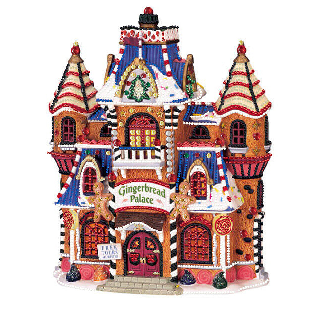 Diamond Painting - Partial Special Shaped - Christmas cottage (40*40CM)