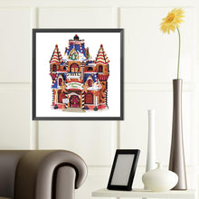Load image into Gallery viewer, Diamond Painting - Partial Special Shaped - Christmas cottage (40*40CM)
