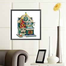 Load image into Gallery viewer, Diamond Painting - Partial Special Shaped - Christmas cottage (40*40CM)
