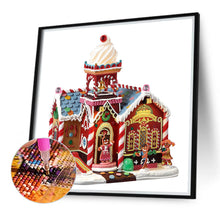 Load image into Gallery viewer, Diamond Painting - Partial Special Shaped - Christmas cottage (40*40CM)
