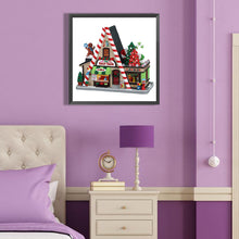 Load image into Gallery viewer, Diamond Painting - Partial Special Shaped - Christmas cottage (40*40CM)
