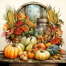Load image into Gallery viewer, Diamond Painting - Full Round - pumpkin turkey (40*40CM)
