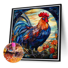Load image into Gallery viewer, Diamond Painting - Full Round - rooster glass art (40*40CM)
