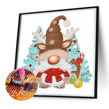 Load image into Gallery viewer, Diamond Painting - Partial Special Shaped - christmas gnome (30*30CM)
