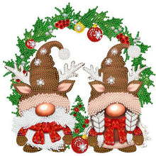 Load image into Gallery viewer, Diamond Painting - Partial Special Shaped - christmas gnome (30*30CM)
