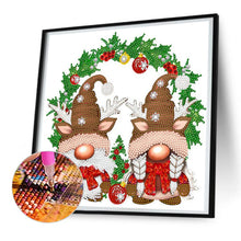 Load image into Gallery viewer, Diamond Painting - Partial Special Shaped - christmas gnome (30*30CM)
