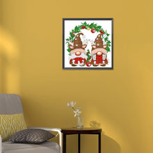Load image into Gallery viewer, Diamond Painting - Partial Special Shaped - christmas gnome (30*30CM)

