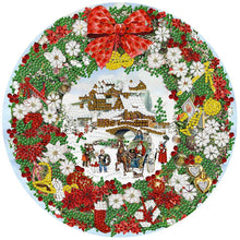Load image into Gallery viewer, Diamond Painting - Partial Special Shaped - Christmas wreath (30*30CM)
